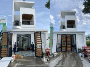 Read more about the article Mẫu nhà 1 trệt 1 lầu mái đổ 5x25m có giếng trời – Thiết kế tối ưu ánh sáng và công năng