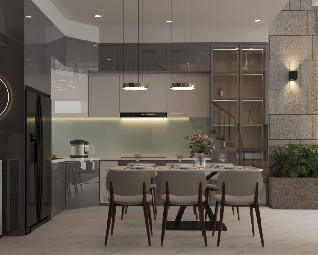 Phối cảnh nội thất 3D nhà phố hiện đại 6 1 Camera 002